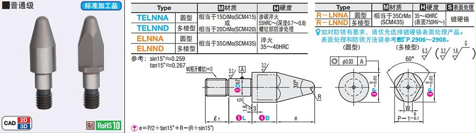 夾具用定位銷